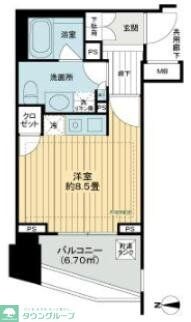 シティハウス代々木の物件間取画像