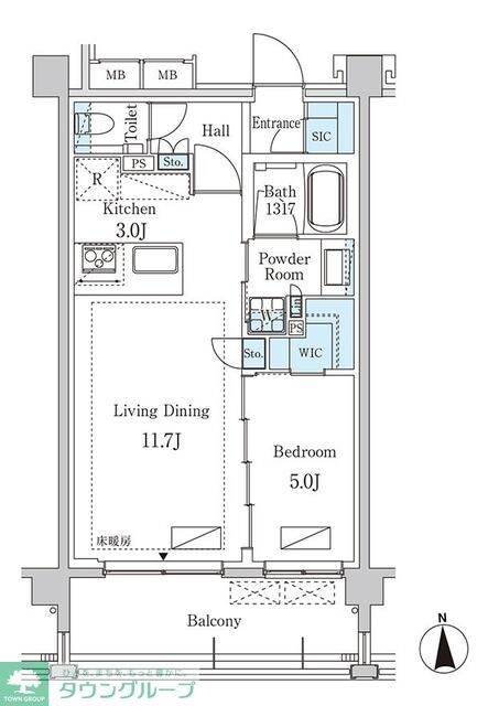 グランドゥールプレミアム代々木大山の物件間取画像