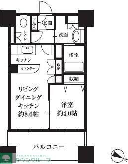 HF西新宿レジデンスWESTの物件間取画像