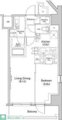 ザ・パークハビオ中野富士見町ガーデンの物件間取画像