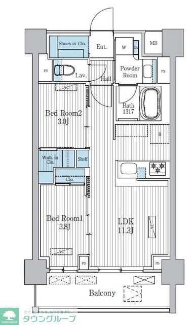 Terra蚕糸の森の物件間取画像