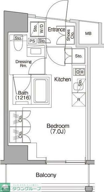 ザ・パークハビオSOHO代々木公園の物件間取画像