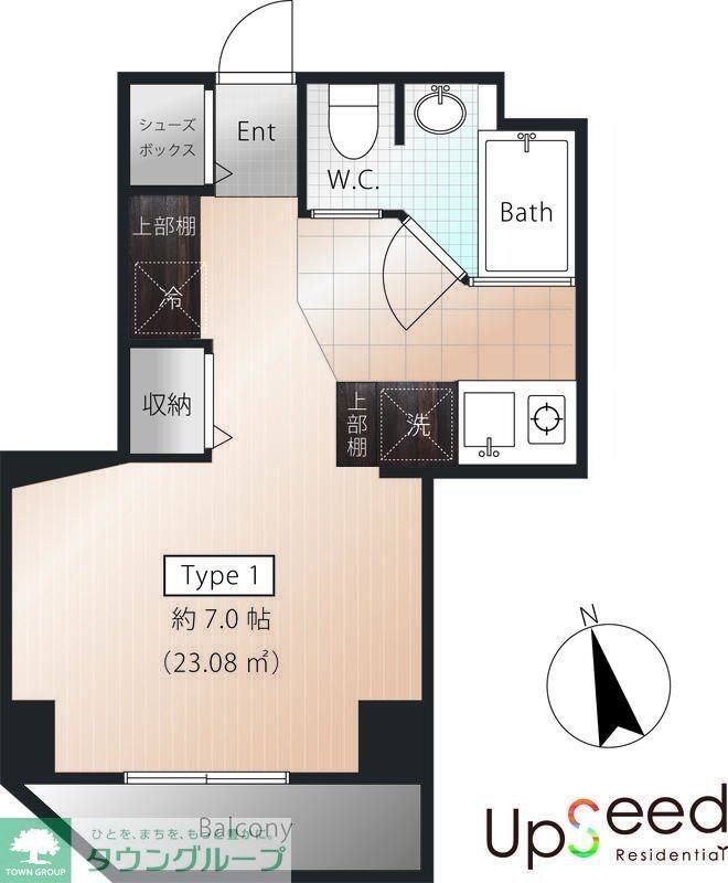 ミキビルタイプオーの物件間取画像