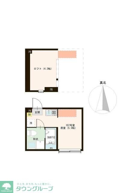 ハーモニーテラス都立家政の物件間取画像