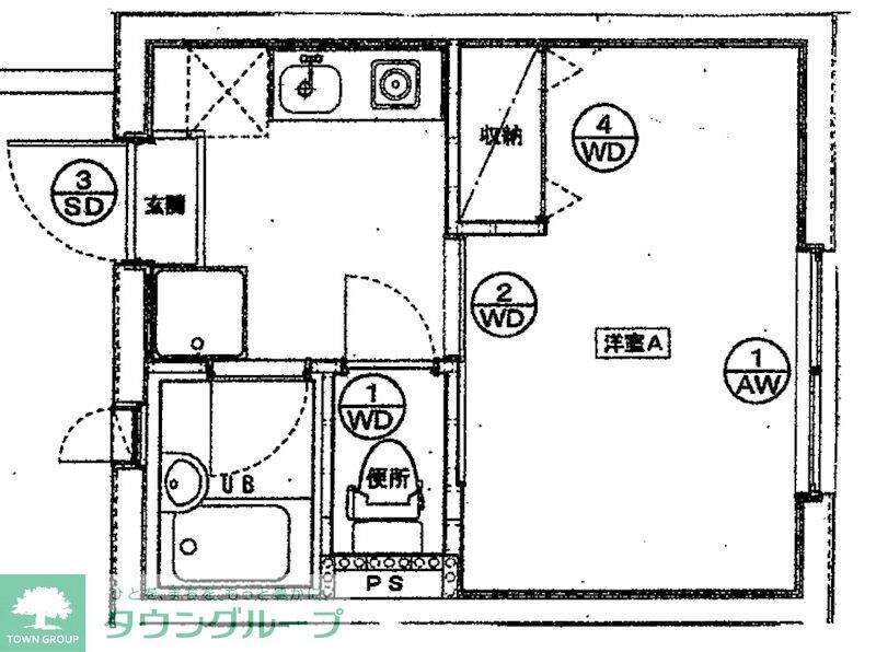 ふるーる東中野の物件間取画像