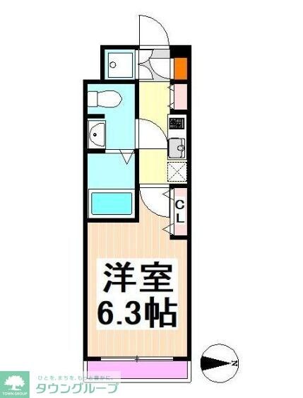 グリーンハウス6の物件間取画像