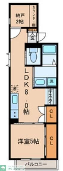 リベレンテ幡ヶ谷の物件間取画像
