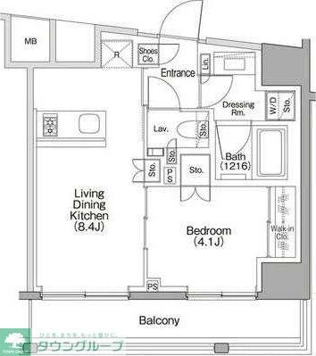 ザ・パークハビオSOHO代々木公園の物件間取画像