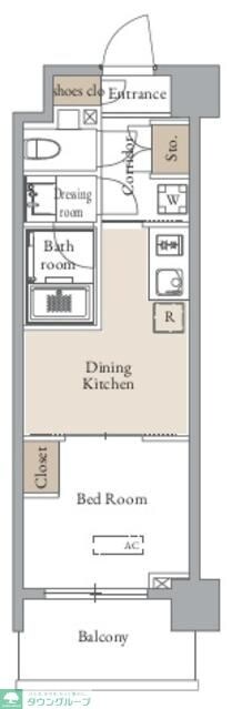グランカーサ四谷の物件間取画像