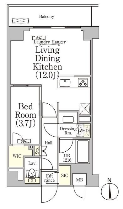 ベルファース大森山王の物件間取画像