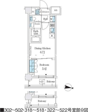 J.GRAN Court 品川西大井WESTの物件間取画像