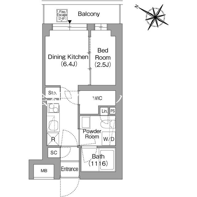 ORSUS戸越銀座の物件間取画像