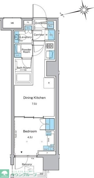 ルフォンプログレ品川戸越の物件間取画像