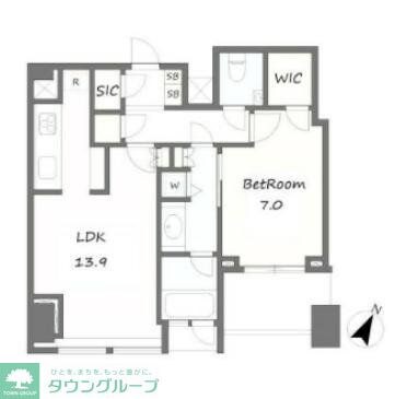 シティタワー麻布十番の物件間取画像