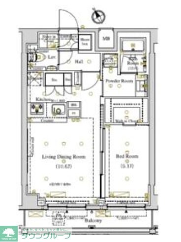 ARKMARK東大井の物件間取画像
