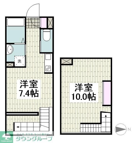 COCOCUBE鵜の木の物件間取画像