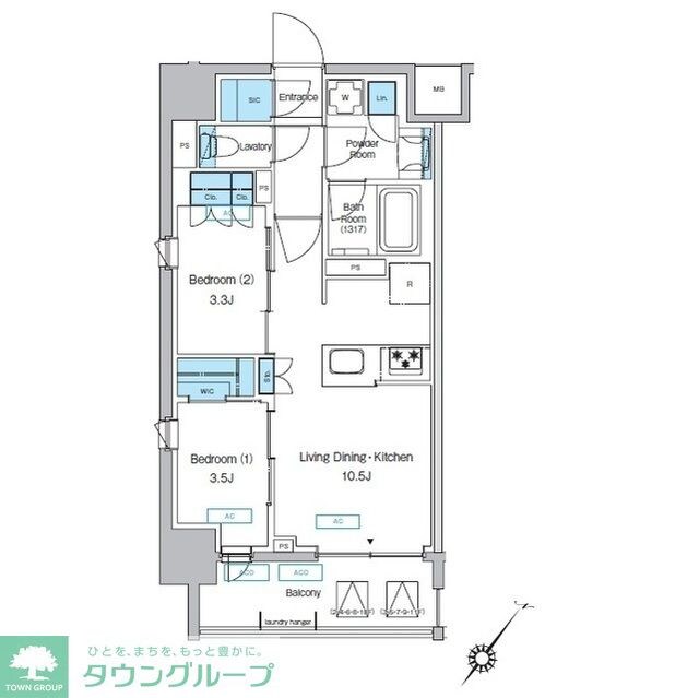 プレディアコート大森山王の物件間取画像