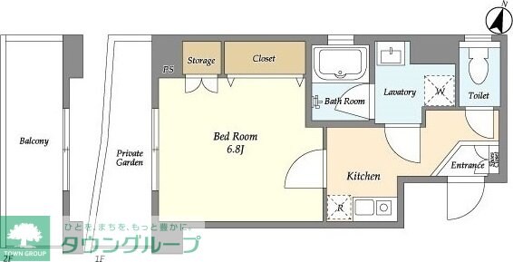 ヒルサイド島津山の物件間取画像