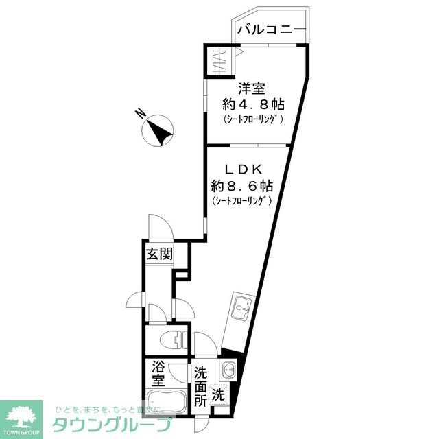 フローラ戸越公園の物件間取画像