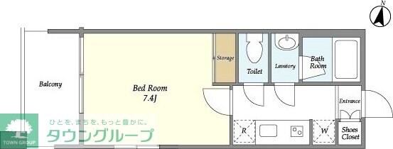 コスモリード羽田の物件間取画像