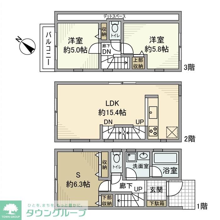 南六郷戸建の物件間取画像