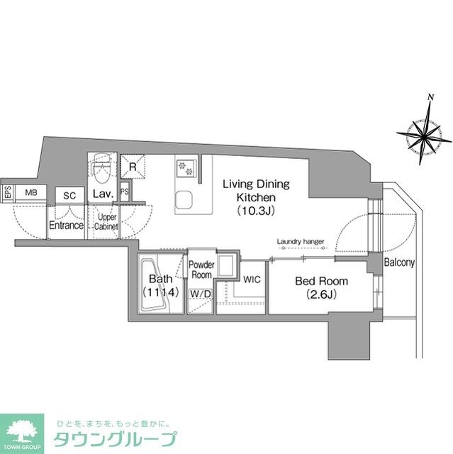 コンフォリア南品川の物件間取画像