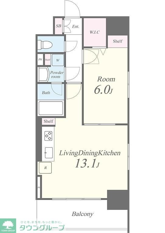 キャナルテラス品川の物件間取画像