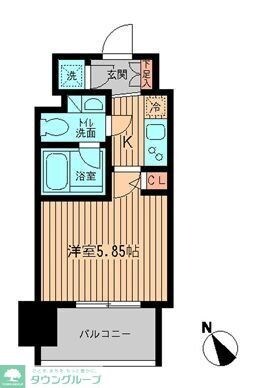 レジディア大森の物件間取画像