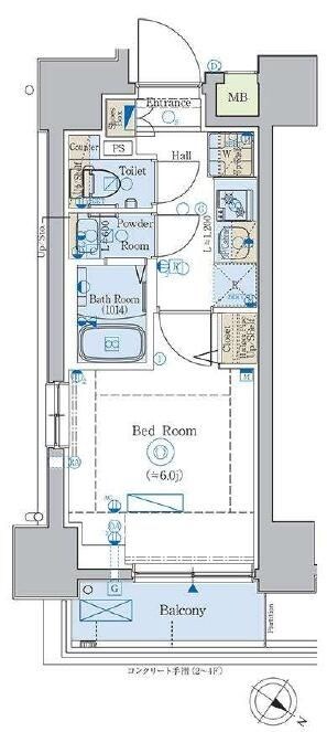 SS.FLAT北品川の物件間取画像