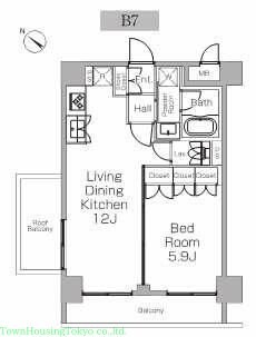 プラウドフラット三軒茶屋IIの物件間取画像