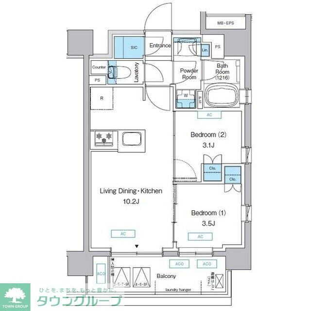 プレディアコート三軒茶屋の物件間取画像