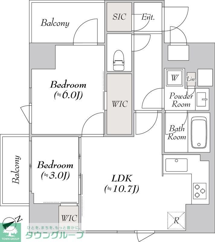 ルミーク三軒茶屋の物件間取画像