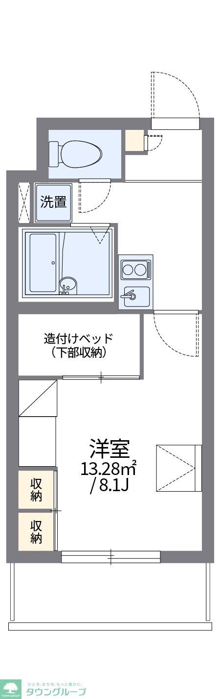 レオパレスパルコートBの物件間取画像
