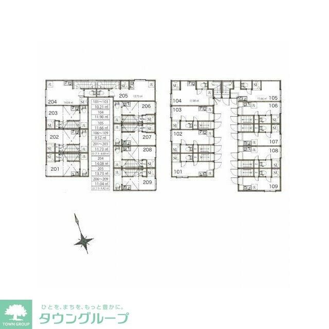 サークルハウス東松原の物件間取画像