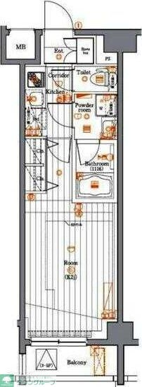 PREMIUM CUBE目黒東山♯moの物件間取画像