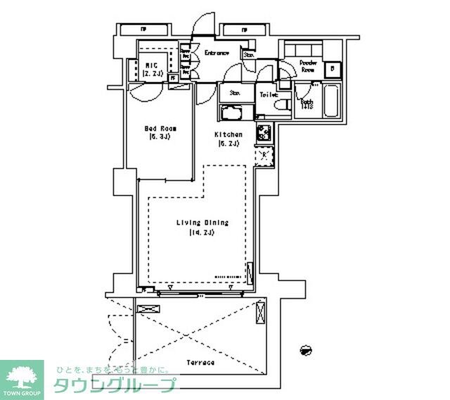 パークアクシス代官山の物件間取画像