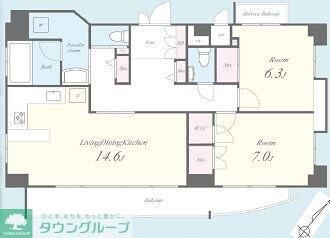 カノンパレスの物件間取画像