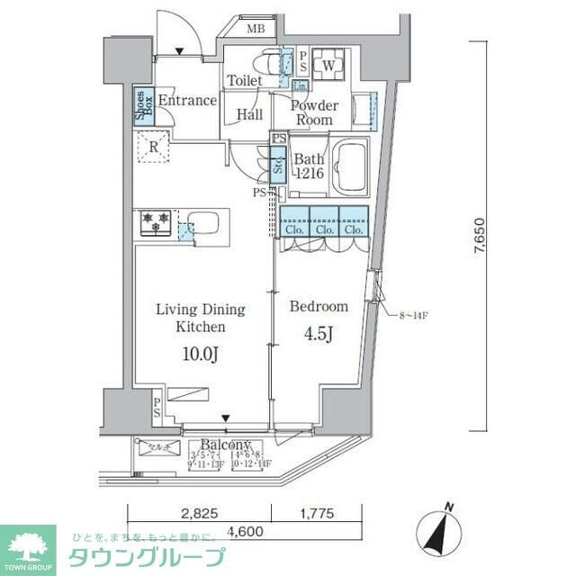 アーバンコア原宿の物件間取画像