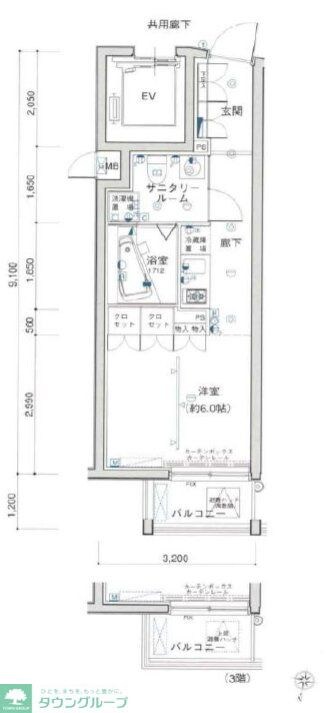 グランドコンシェルジュ都立大学の物件間取画像