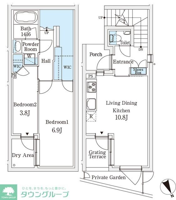 AGRATIO TERRACE 恵比寿の物件間取画像