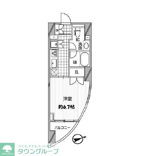 パシフィックコート中延の物件間取画像