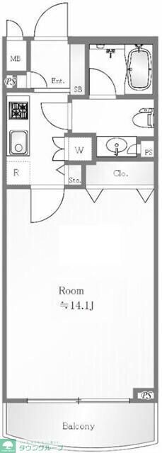 スカーラ代官山の物件間取画像