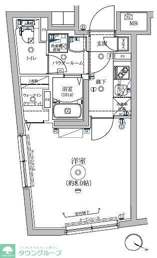 RELUXIA都立大学の物件間取画像