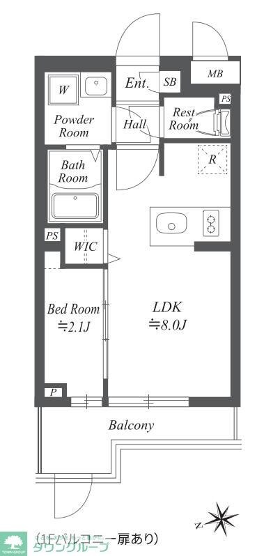 ブランシエスタ用賀の物件間取画像