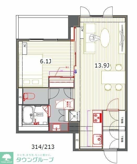 HF目黒行人坂レジデンスの物件間取画像