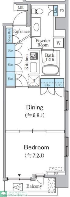 クインテット恵比寿の物件間取画像