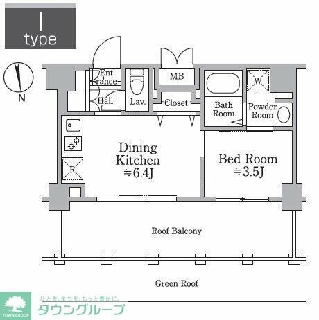 レジディア西小山の物件間取画像