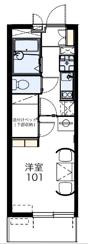 レオパレスエスタIVの物件間取画像