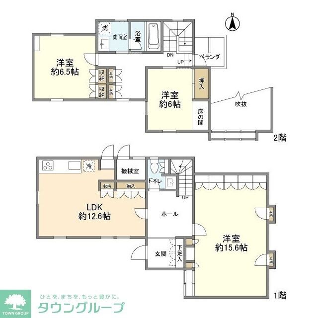 富士見台2丁目貸家の物件間取画像