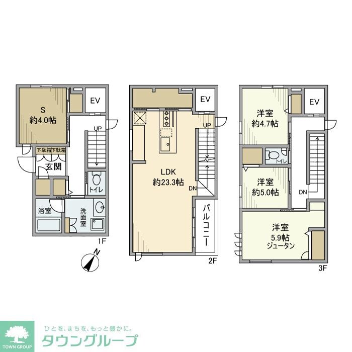 南池袋戸建の物件間取画像